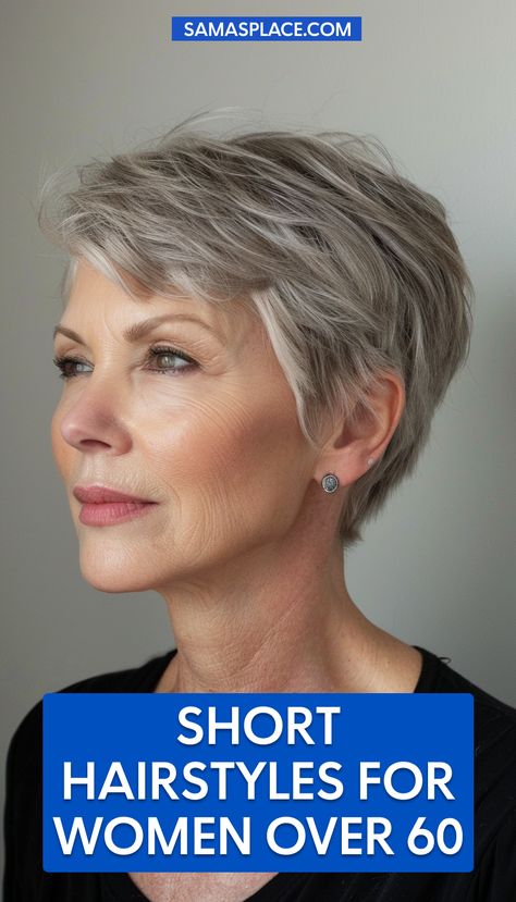 Short hairstyles for women over 50 featuring edgy asymmetrical bobs for a bold, modern look. Razor Cut Hairstyles Short, Short Razor Haircuts, Short Asymmetrical Hairstyles, Razor Cut Hair, Hairstyles For Women Over 60, Asymmetrical Hairstyles, Asymmetrical Bob, Hairstyles For Women Over 50, Edgy Short Hair