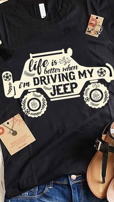 One day Jeep Clothing, Jeep Sahara, Jeep Things, Auto Jeep, Jeep Baby, Its A Jeep Thing, Jeep Shirts, Jeep Hair, Jeep Decals