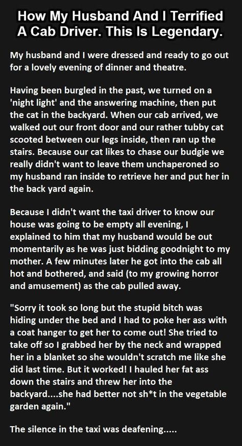 How My Husband And I Terrified A Cab Driver. This Is Legendary funny jokes story lol funny quote funny quotes funny sayings joke humor stories hilarious funny jokes Jokes For Teens, Joke Stories, Teen Humor, Short Humor, Memes Humor, Funny Short, Laughing So Hard, Funny Stories, Tumblr Funny