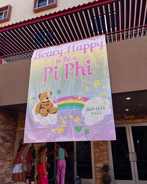 Sorority Recruitment Themes, Rush Themes, Recruitment Themes, Sorority Bid Day, Bid Day Themes, Pi Phi, Sorority Recruitment, Bid Day, Care Bear