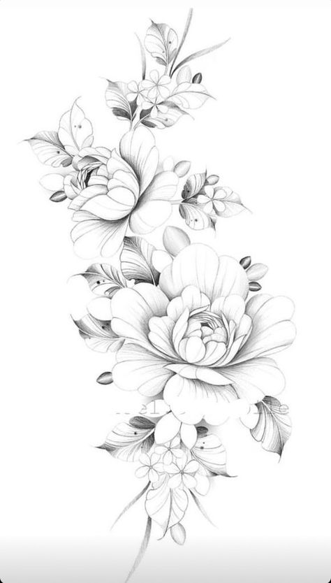 Koi Fish Tattoo Design, Tattoo Avant Bras, 46 Tattoo, 55 Tattoo, Fish Tattoo Design, Rosen Tattoo Frau, Peony Flower Tattoos, Floral Back Tattoos, Blade Tattoo