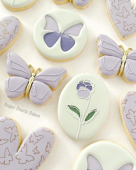 Butterfly Sugar Cookies Decorated, Spring Cookies Royal Icing, Butterfly Cookies Decorated, Butterfly Cookies Royal Icing, Butterfly Sugar Cookies, Tea Party Birthday Ideas, Biscuit Decoration, Butterfly Cookies, Cookies Decoradas