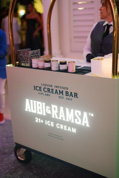 Discover the Luxury of AUBI & RAMSA's Alcoholic Ice Cream Bar Indian Wedding Flowers, Party Design Ideas, Indian Wedding Video, Striped Decor, Custom Hangers, Bride Floral, Unique Cocktails, Indian Wedding Reception, Wedding Event Design