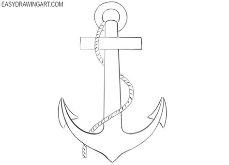 How to Draw an Anchor Anchor Drawing Simple, Anchor Drawings, Card Tattoo Designs, Want To Draw, Free Coloring Sheets, Card Tattoo, Carving Designs, Good Cartoons, A Ship