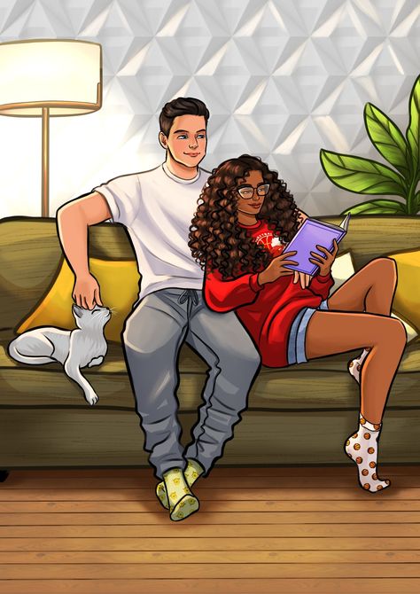 Bwwm Couples Fanart, Interacial Couples Art, Interracial Art, Mixed Race Couple, Swirl Couples, Black Woman White Man, Interacial Couples, Black Couple Art, Interracial Love