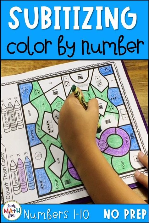 Have fun subitizing with your Kindergarten and first grade students using these subitizing worksheets. The numbers from 0-10 are represented by ten frames, dice, dominoes, tally marks, and finger patterns. These engaging no prep subitizing activities are ideal for independent and partner work. #subitizingactivities #subitizingkindergarten #subitizing #subitizingtenframes Subitizing Kindergarten, Color By Number Mystery, Subitizing Activities, Number Recognition Worksheets, Number Recognition Activities, Numeracy Activities, Gifted Students, Fun Math Activities, Tally Marks