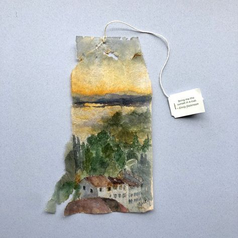 Ruby Silvious (@RubySilvious) / Twitter Ruby Silvious, Leaf Print Art, Textiles Sketchbook, Used Tea Bags, Personal Investigation, Tea Bag Art, Different Forms Of Art, Kitchen Artwork, Creative Textiles