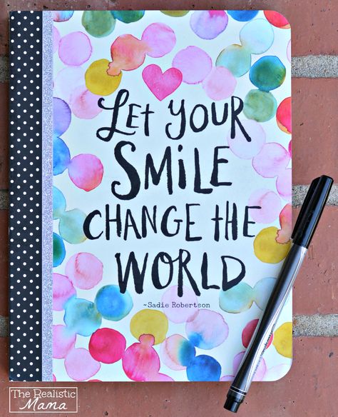 Let Your Smile Change the World - Super Cute Journal Slam Book, Flower Snowflake, Diy Notebook Cover, Cute Journal, Doodle Quotes, Bullet Journal Quotes, Smash Journal, Diary Decoration, Diy Journal Books