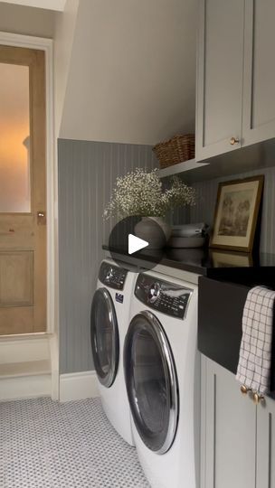 24 reactions · 33 comments | Laundry Day. 🧺

#laundryroom #laundryroommakeover #mudroom #laundryroomrenovation #laundryroomdecor #beadboard #ihavethisthingwithtiles #customcabinetry #antiquedoor #interiordesigner | Vanessa Francis Design | Jain · Makeba Laundry Room Renovation, Laundry Day, Antique Door, Laundry Room Makeover, Laundry Rooms, Laundry Room Decor, Custom Cabinetry, Laundry Room, Interior Design