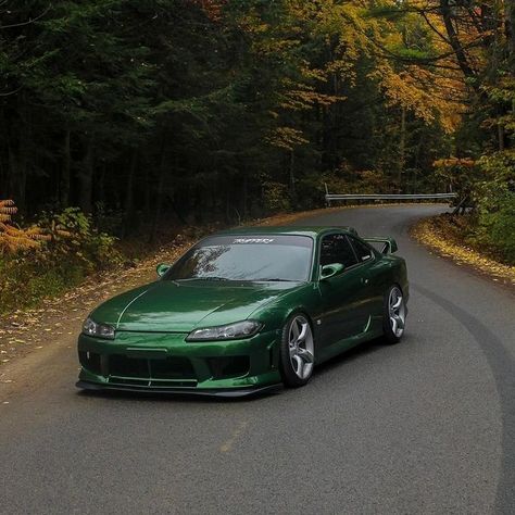 Nissan Silvia S15 🤟  @maxcherrier #jdm #supercars #silvia #nissan #iconiccars #car #cars Sylvia S15, S15 Silvia, Nissan Silvia S15, Chill Night, Green Cars, Silvia S15, Tuning Cars, Nissan Silvia, Skyline Gtr