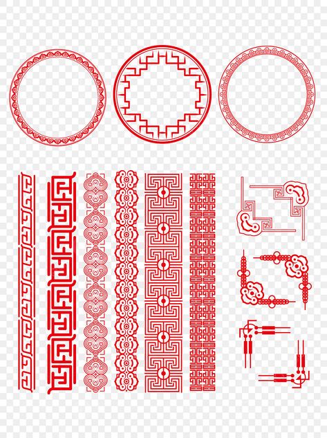 Japanese Design Elements, Chinese Design Poster, Chinese Elements Design, Chinese Patterns Traditional, Chinese Culture Design, Chinese Flower Pattern, Chinese Pattern Design, Chinese Interior Design, Chinese Frame