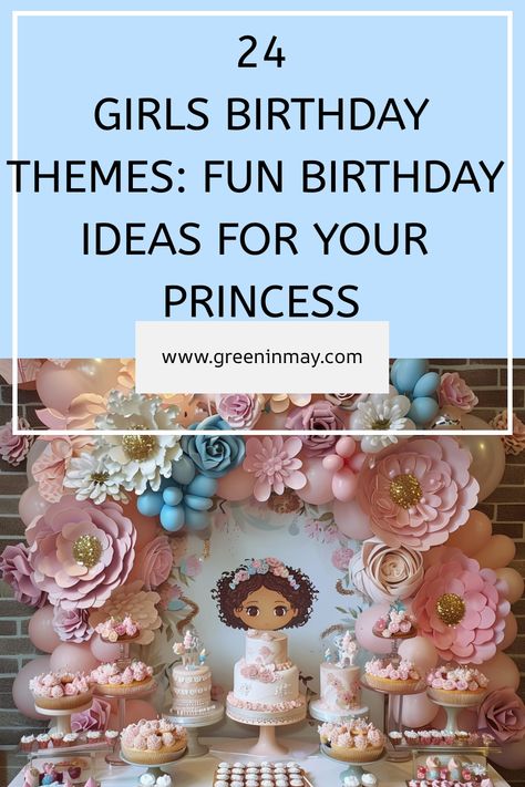 Are you looking for a fun and unique girls birthday theme? This article has a list of some of our favorite girls birthday party themes. Whether your little girl likes princesses or arts, we have something for her! Girls Birthday Theme, Fun Birthday Ideas, 6th Birthday Girls, Unique Girls, Boho Birthday Party, Girls Birthday Party Themes, Girl Bday Party, Bday Party Theme, Girl Birthday Themes