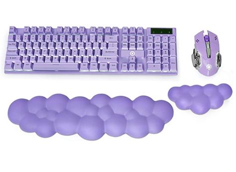 Office Purple, Wrist Pain Relief, Mouse Wrist Rest, Cute Ipad Cases, Keyboard Wrist Rest, White Office, Gaming Office, Keyboard Pad, Wrist Rest