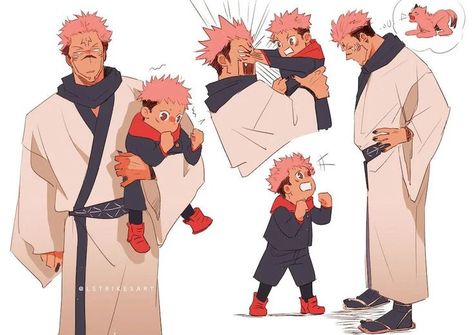 i just foud it on google bro😍 Sukuna And Yuji Father And Son, Lightning Strikes, Anime Baby, Fanarts Anime, Funny Anime Pics, Anime Dragon Ball, Jujutsu Kaisen, Pink Hair, Anime Fanart