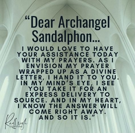 Invocation Prayer, Archangel Sandalphon, Archangel Prayers, Angel Spirit, Easy Love Spells, Angel Tarot Cards, Angel Readings, Deliverance Prayers, Angel Prayers