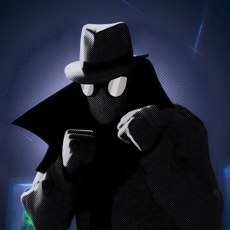 Spider Noir Into The Spiderverse, Spidernoir Icon, Spider Man Noir Wallpaper, Spider Nior, Spider Noir Pfp, Spider Noir Fanart, Noir Spiderman, Spider Man Noir, Spider Noir