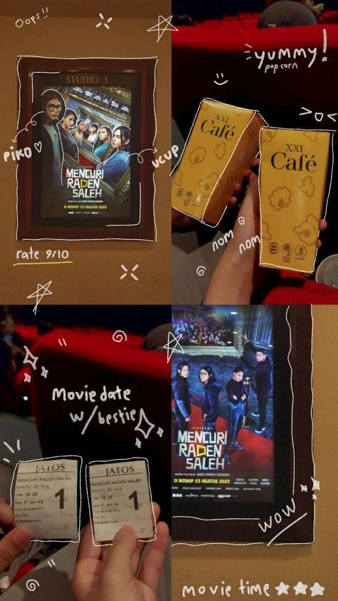 movie date Movie Date Aesthetic, Mencuri Raden Saleh, Raden Saleh, Cute Instagram Story Ideas, Write On Pictures, Theatre Pictures, Movie Schedule, Instagram Design Creative, You Are My Moon