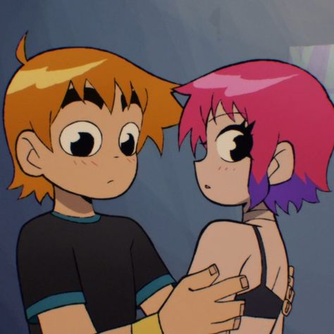 Scott Pilgrim And Ramona Flowers Matching Pfp, Scott And Romana, Scott Pilgrim Vs The World Matching Pfp Comic, Ramona Flowers And Scott Pilgrim, Scott Pilgrim And Romana Flowers Costume, Scott Pilgrim And Ramona, Scott X Ramona, Discord Avatar, Scott Pilgrim X Ramona Flowers