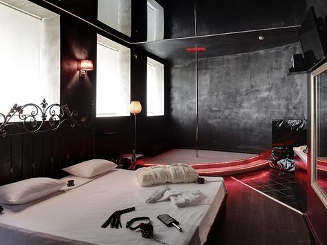 Spiritual Room Ideas, Red Room Decor, Dungeon Room, Red Lights, Playroom Furniture, Red Rooms, Dream House Rooms, Secret Rooms, Room Aesthetic