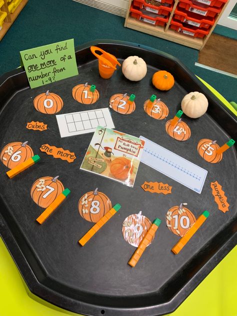 Halloween Provision Eyfs, Halloween Eyfs Ideas, Tuff Tray Halloween Ideas, Halloween Math Activities Preschool, Halloween Tuff Tray Ideas, Halloween Tuff Tray, Maths Nursery, Eyfs Autumn, Eyfs Nursery