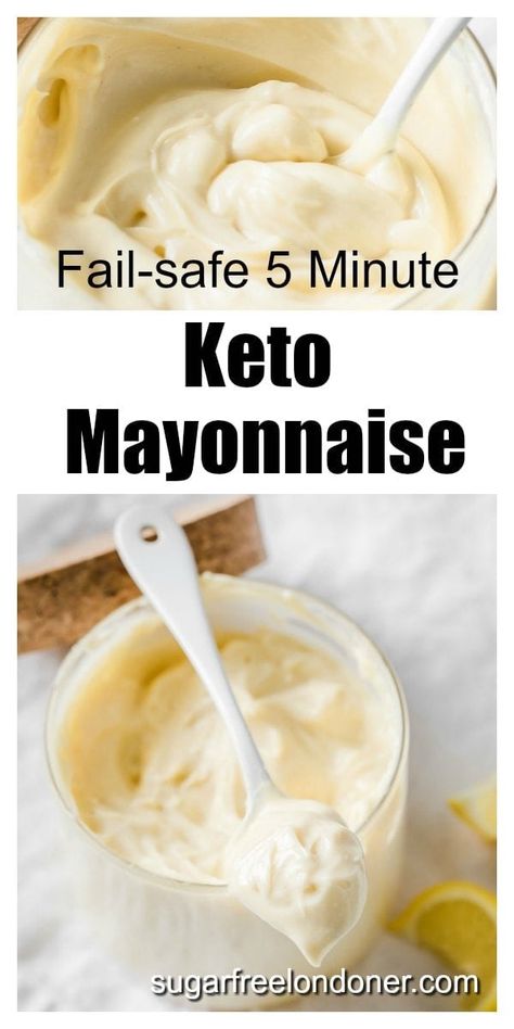 Think you can't make homemade mayonnaise? Then this post is for you! This keto mayonnaise is thick and creamy, deliciously flavoured and ready in 5 minutes. Super easy blender method! The recipe uses non-inflammatory oils and is absolutely fool-proof! Keto Mayonnaise Recipe, Keto Mayonnaise, Inflammatory Oils, Keto Mayo, Keto Sauce, Keto Condiments, Mayo Recipe, Keto Sauces, Mayonnaise Recipe