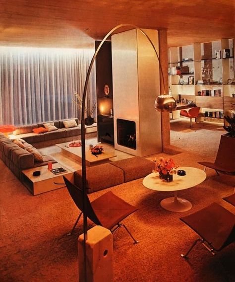 THE MILLIE VINTAGE on Instagram: "Guy Lagneau, Pierre Guariche & Alain Marcot, France, 1971" 70s House Interior, 1970 Interior Design, 70s Inspired Living Room, Living Room 70s, 1970s Living Room, 1970s Interior Design, 70s Living Room, 60s Interior, 70s Interior Design