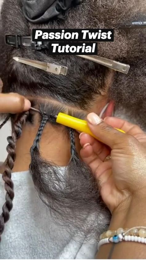 Hair tutorial: Passion Twist Hairstyle - Install in 2022 | Hair tutorial, Curly hair styles, Hair tips video Curl Care, Twist Hairstyle, Cabello Afro Natural, Passion Twists, Twisted Hair, Tutorial Hair, Hair Twist, African Hair Braiding Styles, Braided Cornrow Hairstyles