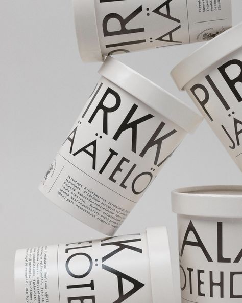 Pirkkalan - Fonts In Use Documentation Photography, Matcha Branding, Bakery Packaging Design, Yogurt Packaging, Ice Cream Packaging, Ice Cream Brands, Bakery Packaging, Artisan Food, Food Packaging Design