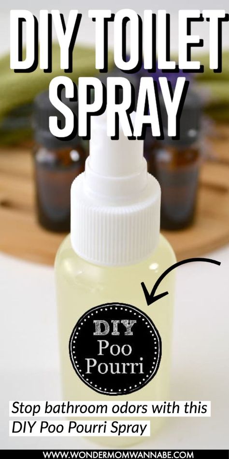 Diy Toilet Spray, Diy Poo Pourri, Poo Pourri Spray, Poo Spray, Bathroom Spray, Bathroom Odor, Homemade Cleaning Supplies, Toilet Spray, Diy Toilet