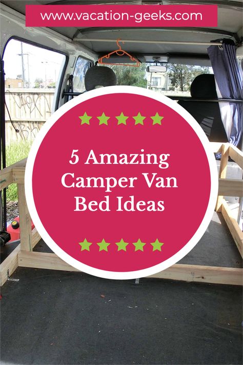 Camper Van Bed Ideas, Van Bed Ideas, Micro Van, Small Camper Vans, Campervan Bed, Camper Beds, Van Bed, Cargo Trailer Conversion, Trailer Conversion