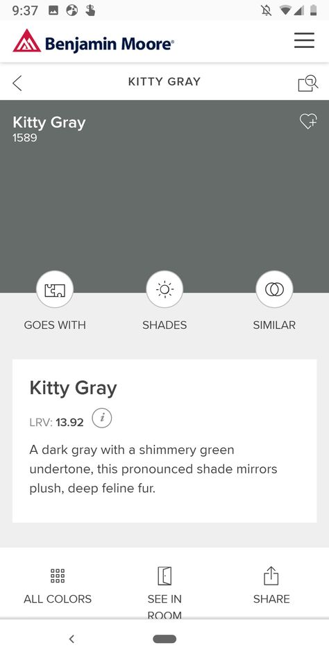 Kitty Grey Benjamin Moore, Kitty Gray Benjamin Moore, Revere Pewter Coordinating Colors, Revere Pewter, Shared Room, Color Paint, Kitchen Witch, Simple Chic, House Projects