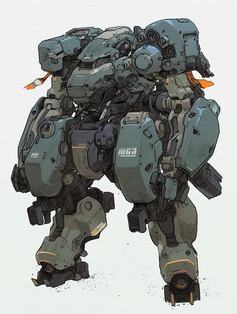 Heavy Mech Concept Art, Small Mech Suit, Cool Mech Designs, Mech Exosuit, Mech Armor Concept Art, Hawken Mech, Mechs Concept Art, Mech Pilot Character Design, Mecha Design Concept Art