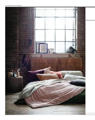 Feminine Industrial, Loft Apartments, Warehouse Conversion, Warehouse Home, Urban Decor, Industrial Bedroom, Industrial Interior Design, Bold Wallpaper, Industrial Interiors