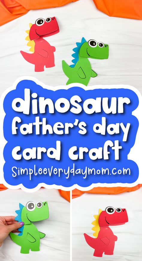 Kids Craft Supplies, Dinosaur Cards, Dinosaur Crafts, Handprint Crafts, Creative Activities For Kids, Daycare Crafts, Crafts For Kids To Make, Fathers Day Crafts, Classroom Crafts