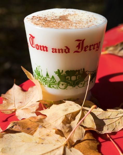 Tom and Jerry is classic Wisconsin cocktail, especially at holidays Tom And Jerry Cocktail Recipe, Tom And Jerry Drink, Tom And Jerry Batter, Christmas In A Cup, Brandy Old Fashioned, Ice Cream Drinks, Batter Recipe, Winter Cocktails, Tom Jerry