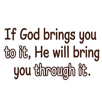 Winston Porter Dockham If God Brings You to It, He Will Bring You Through It Wall Decal Size: Back To Work Quotes, Newlywed Quotes, Speak Quotes, Amor Quotes, Advice For Newlyweds, Vinyl Wall Quotes, Godly Relationship, Spiritual Teachers, God Loves Me