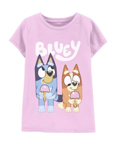 Pink Toddler Bluey Graphic Tee | carters.com Bluey Party, Preemie Clothes, Tail Wagging, Graphic Tee Style, Carter Kids, 1 Piece Swimsuit, Girls Graphic Tee, Cool Graphic Tees, Toddler Boy Outfits