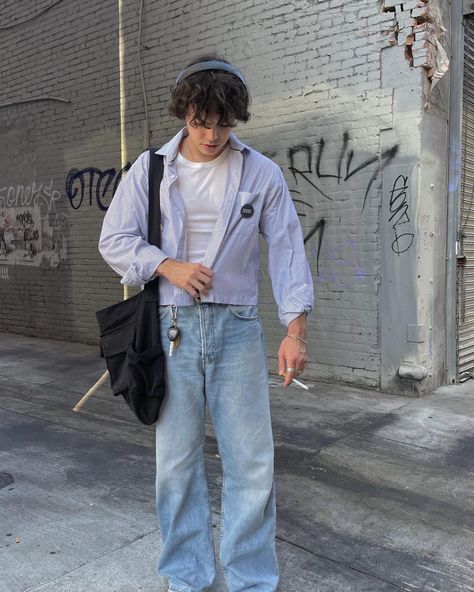 Men Fashion 2023 Casual, American Men Aesthetic, Ameera Core, 90s Aesthetic Outfit Men, Vintage Outfits 90s Retro Men, Alt Mens Fashion, 90s Men Outfits, Clean Streetwear, Workwear Fashion Men