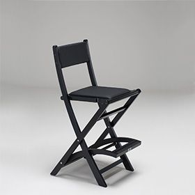 Makeup chair, the professional one for makeup artists | Cantoni Makeup Artist Chair, Deco Spa, Artist Chair, Modern High Chair, Tiffany Chair, Foldable Stool, Metal Folding Chairs, Black Dining Room Chairs, Makeup Station