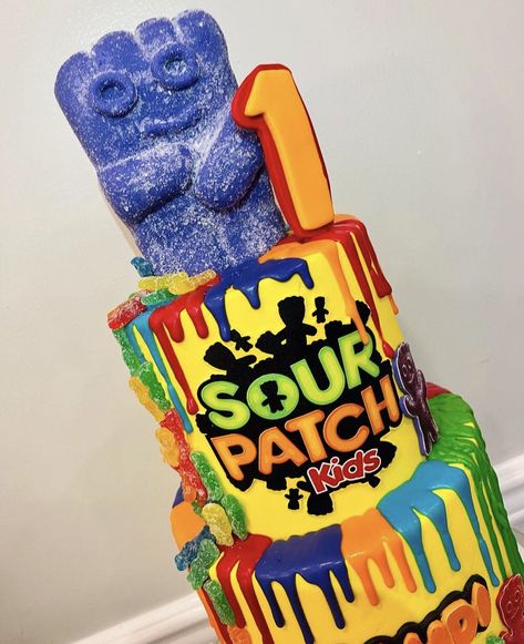 Sour Patch Theme Party Ideas, Sour Patch Kid Tattoo, Sour Patch Birthday, Crochet Sour Patch Kid, Sour Patch Kids Cake, Soccer Birthday Cakes, Birthday Cakes For Teens, Barbie Doll Set, Sour Patch