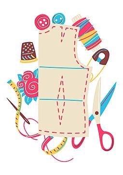 Nowruz Crafts, Cartoon Sewing, Sewing Artwork, Sewing Clipart, Beach Crafts Diy, File Decoration Ideas, Doodle Vector, Sewing Room Decor, Cute Bunny Cartoon