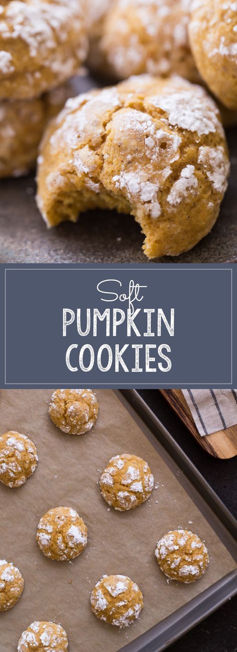 The softest, fluffiest, most tender pumpkin cookie I have ever tasted! Melts in your mouth! Keto Cheeses, Christmas Crinkles, Keto Guidelines, Kitchen Cookies, Desserts Pumpkin, Dessert Thanksgiving, Desserts Thanksgiving, Soft Pumpkin Cookies, Fall Goodies