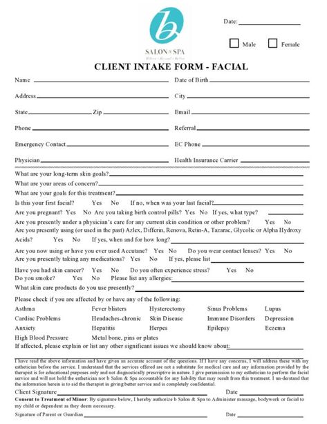 Esthetician Facial Consent Form, Esthetician Client Forms, Esthetics Consent Form, Esthetician Forms Free, Esthetician Intake Form, Facial Consultation Form, Esthetician Consent Forms, Facial Consent Form, Skin Analysis Forms