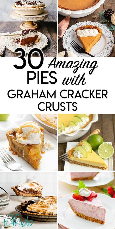 pie recipes with graham cracker crust Recipes With Graham Cracker Pie Crust, Gram Cracker Crust Pie Filling, Graham Wafer Pie, Pies With Frozen Pie Crust, Graham Crust Pie Recipes, Graham Pie Crust Desserts, No Bake Desserts With Graham Cracker Crust, Graham Pie Crust Recipe, Graham Wafer Crust Recipe