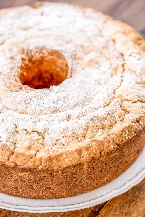 Coconut Cream Cheese Pound Cake - a favorite! SO delicious!! Can make ahead of time and store in an air-tight container or even freeze the cake!! Butter, shortening, cream cheese, sugar, eggs, coconut extract, vanilla, flour, baking soda, salt, and sweetened coconut. Everyone raves about this delicious cake! SO easy to make and it is a real crowd-pleaser. Great for parties, potlucks, and makes a great homemade gift. Homemade Beef Stew Recipes, Coconut Cream Cheese, Breakfast Cake Recipes, Coconut Pound Cakes, Cheese Pound Cake, Coconut Extract, Homemade Beef Stew, Cream Cheese Pound Cake, Hazelnut Cake