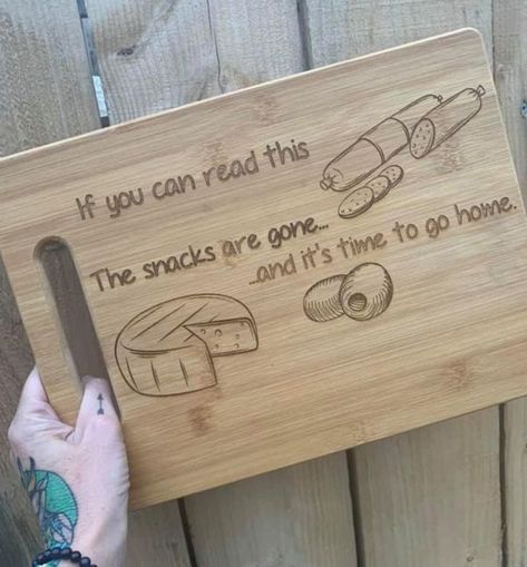 Kitchen Fun With  My 3 Sons Funny Charcuterie Board, Secret Santa Funny, House Purchase, Funny Stocking Stuffers, Wood Burn Designs, Laser Engraved Ideas, Wood Burning Crafts, Cnc Projects, Wood Burning Art