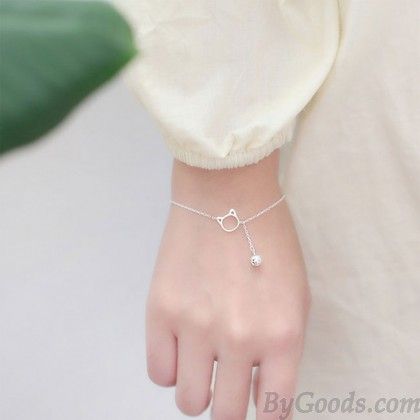 Cute Kitten Head Bell Silver Bracelet Lover Gift Accessories Cat Tassel Women Bracelet Silver Bracelet Designs, Popular Bracelets, Cat Bracelet, Silver Bracelets For Women, Bracelets Design, Women Bracelet, Cute Bracelets, Bracelet For Women, Vintage Bracelets