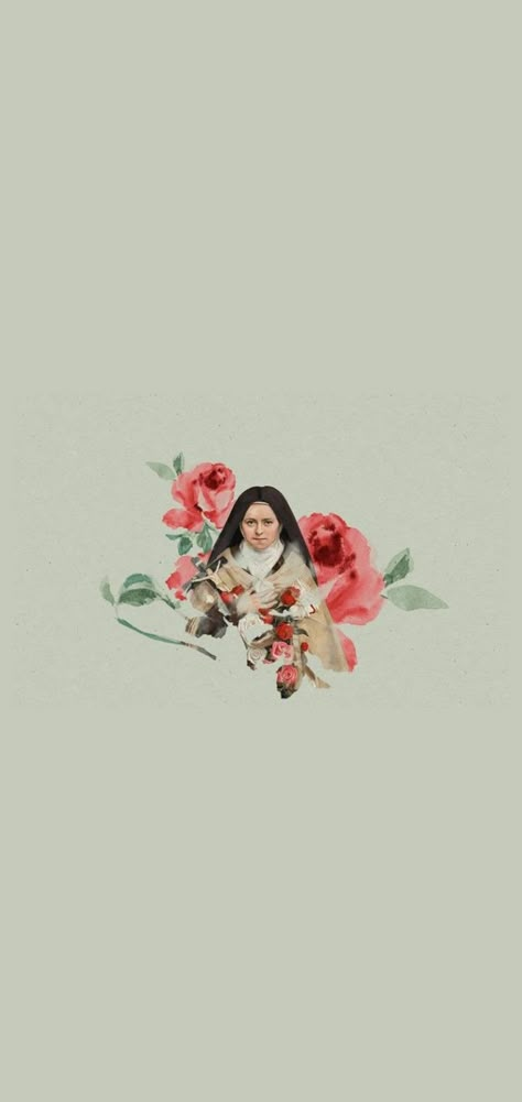 St Therese Wallpaper, Wallpaper Catolico, Catholic Wallpaper, Catholic Pictures, St Therese Of Lisieux, Angel Images, Thérèse Of Lisieux, Catholic Images, Jesus Wallpaper