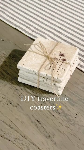 Travertine Coasters Diy, Cute Diy Coasters, Personalized Coasters Diy, Diy Coasters Easy, Coasters From Tiles, Tile Coasters Diy, Travertine Coasters, Wood Coasters Diy, Diy Bff