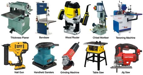 Woodworking Machine: Definition, Types, Uses, Working, Application, Advantages & Disadvantages - Engineering Learn Jigsaw Machine, Hand Router, Used Woodworking Machinery, Carpentry Workshop, Making Furniture, Woodworking Equipment, Home Making, Cnc Wood, Beautiful Lighthouse